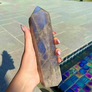 Rare Blue Rose Quartz Crystal Tower <3